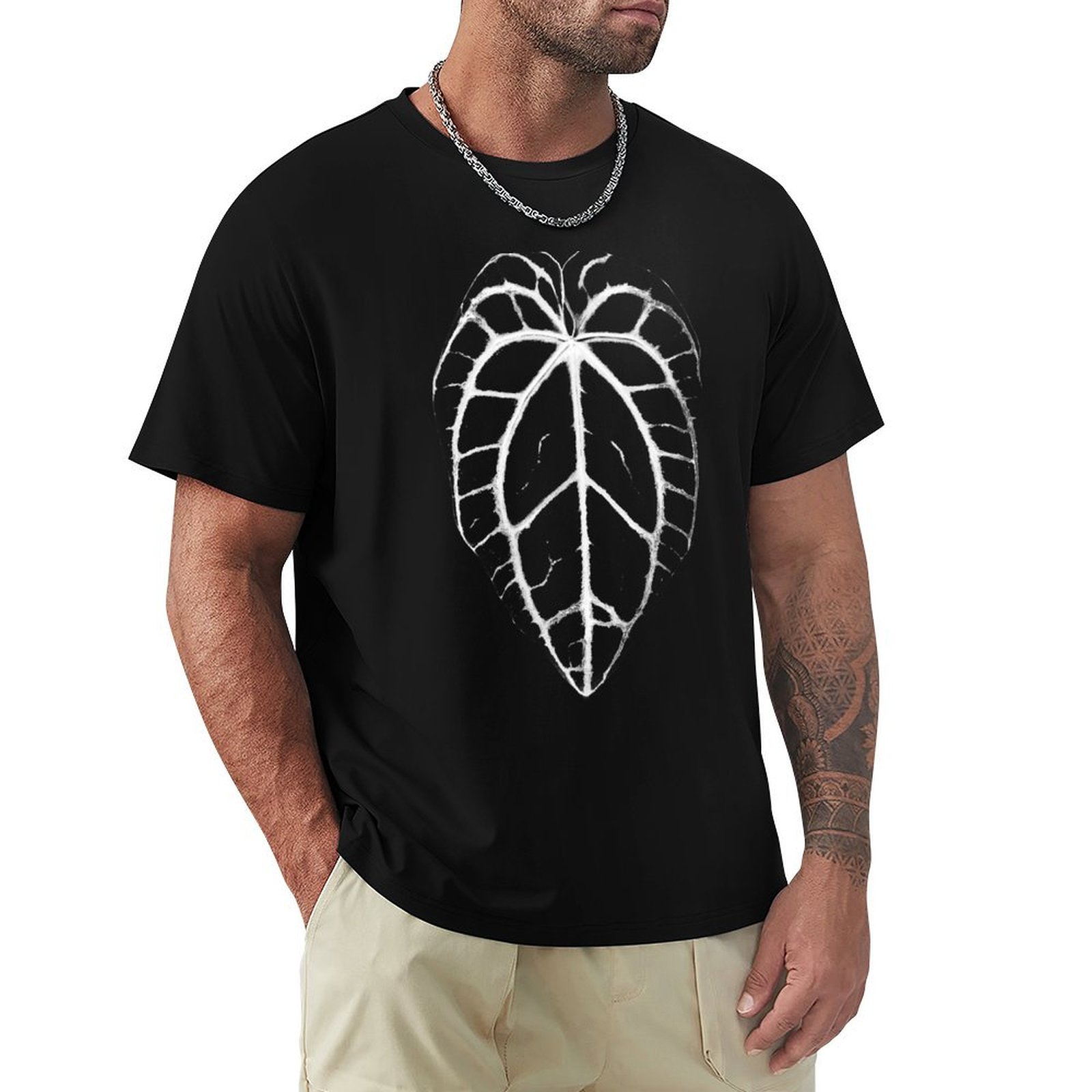 Anthurium Crystallinum - T-Shirt ANTHURIUM CRYSTALLINUM VEINS, Maglietta Protettiva